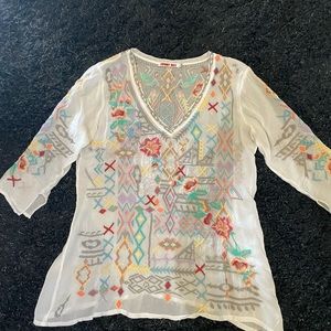 Johnny Was blouse top XS